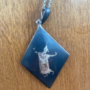 Niello Siam Silver Pendant with chain